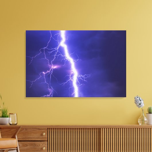 Blitz Leinwanddruck (Insitu (Wohnzimmer))