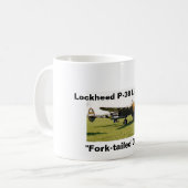 Blitz Lockheeds P-38 Kaffeetasse (Vorderseite Links)