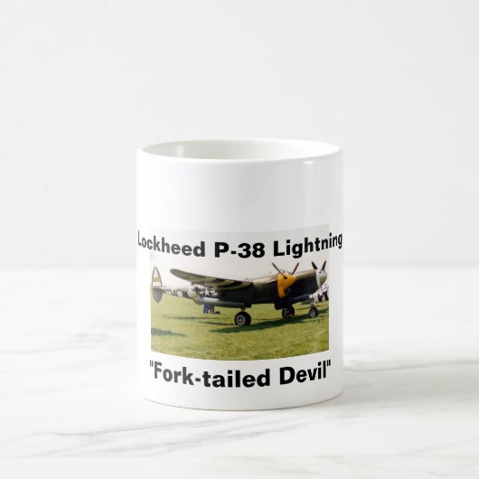 Blitz Lockheeds P-38 Kaffeetasse (Mittel)