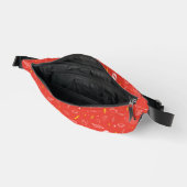 Blitz-Logo und Doodle-Muster Bauchtasche (Offen)