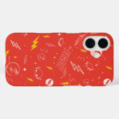 Blitz-Logo und Doodle-Muster Case-Mate iPhone Hülle (Rückseite (Horizontal))