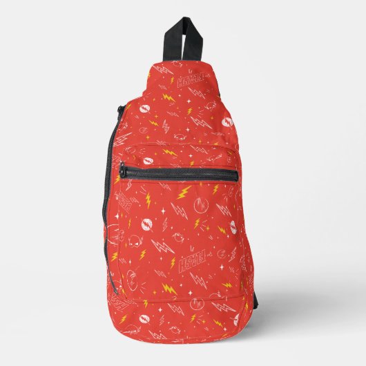 Blitz-Logo und Doodle-Muster Crossbody Bag (Vorderseite)