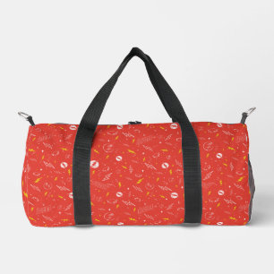 Blitz-Logo und Doodle-Muster Duffle Bag