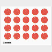 Blitz-Logo und Doodle-Muster Runder Aufkleber (Blatt)