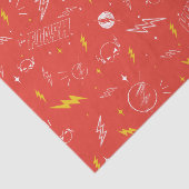 Blitz-Logo und Doodle-Muster Seidenpapier (Ausschnitt)