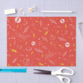 Blitz-Logo und Doodle-Muster Seidenpapier (Handwerk)