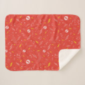 Blitz-Logo und Doodle-Muster Sherpadecke (Vorderseite (Horizontal))