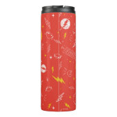Blitz-Logo und Doodle-Muster Thermosbecher (Rückseite)