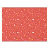 Blitz-Logo und Doodle-Muster Tischdecke (Vorderseite (Horizontal))
