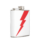 Blitz mit rotem Blitz Flachmann (Rechts)