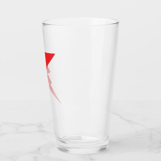 Blitz mit rotem Blitz Glas (Links)