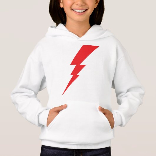 Blitz mit rotem Blitz Hoodie (Vorderseite)