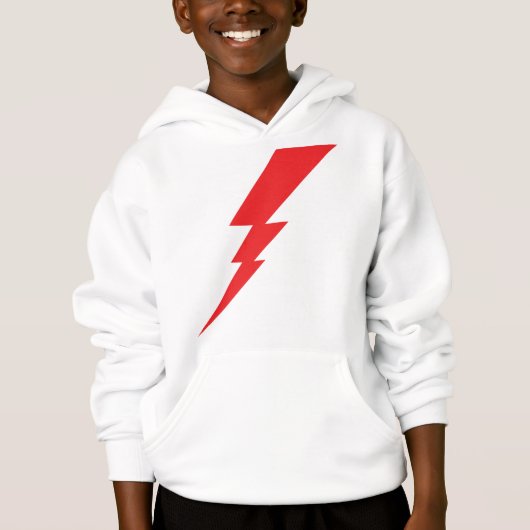 Blitz mit rotem Blitz Hoodie (Vorderseite)