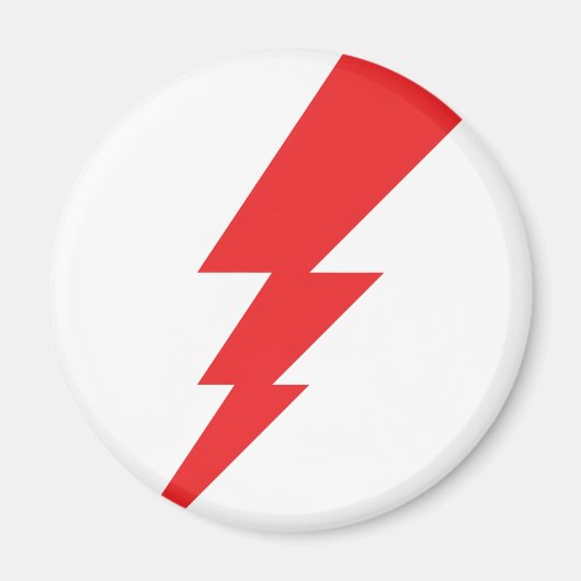 Blitz mit rotem Blitz Magnet (Vorne)