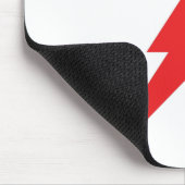 Blitz mit rotem Blitz Mousepad (Ecke)