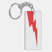 Blitz mit rotem Blitz Schlüsselanhänger (Vorderseite links)