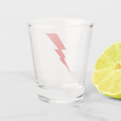 Blitz mit rotem Blitz Schnapsglas (Rückseite)