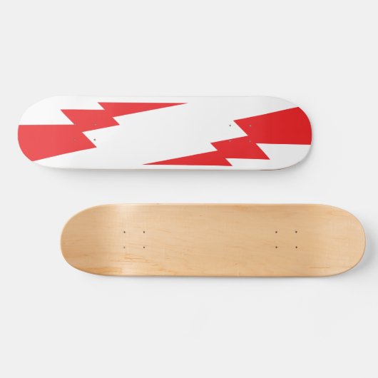 Blitz mit rotem Blitz Skateboard (Horizontal)