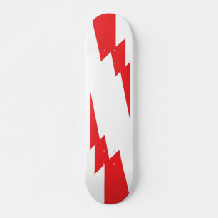 Blitz mit rotem Blitz Skateboard
