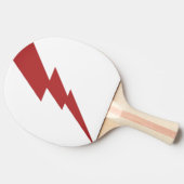 Blitz mit rotem Blitz Tischtennis Schläger (Seitenansicht)