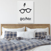 Blitz-Narbe und Gläser Harry Potter-Bann-| Leinwanddruck (Insitu (Schlafzimmer))
