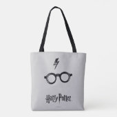 Blitz-Narbe und Gläser Harry Potter-Bann-| Tasche (Rückseite)