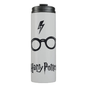 Blitz-Narbe und Gläser Harry Potter-Bann-  Thermosbecher