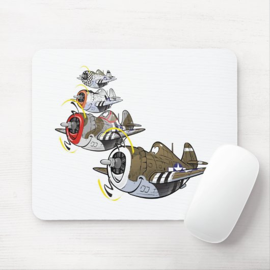 Blitz P-47 in Formgebung Mousepad (Mit Mouse)