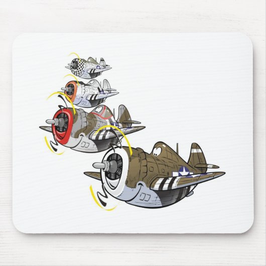 Blitz P-47 in Formgebung Mousepad (Vorne)