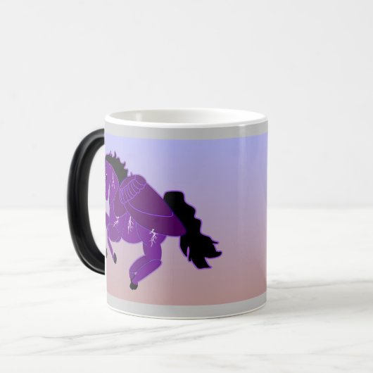 Blitz-Pegasus-Pferdeverwandelnde Tasse (Vorderseite Links)