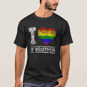 Blitz Pride I Liebe meine Brother Rainbow Support  T-Shirt