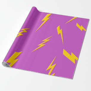 Blitz Purple Hintergrund Y2K Muster Geschenkpapier