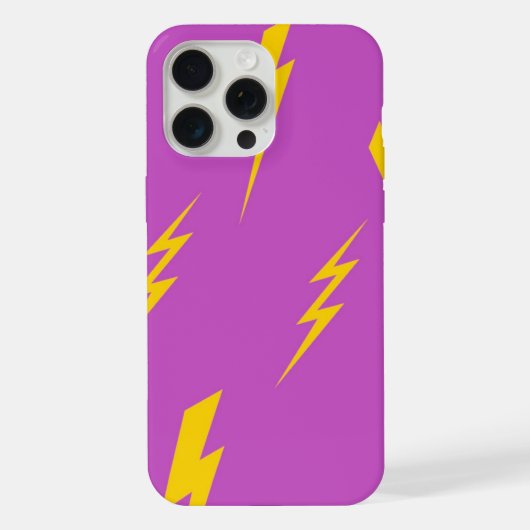 Blitz Purple Hintergrund Y2K Muster iPhone Hülle (Rückseite)