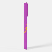 Blitz Purple Hintergrund Y2K Muster iPhone Hülle (Rechte Seite)