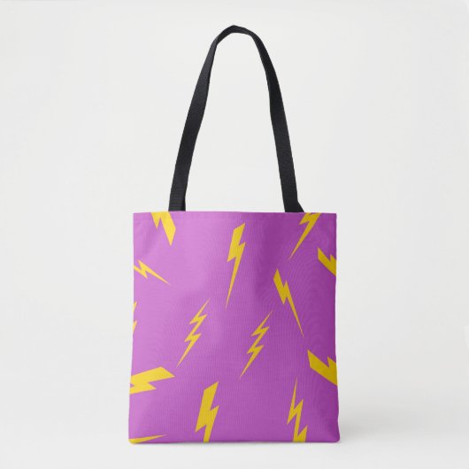 Blitz Purple Hintergrund Y2K Muster Tasche (Vorderseite)