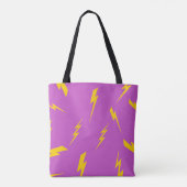 Blitz Purple Hintergrund Y2K Muster Tasche (Rückseite)