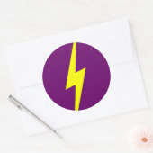 Blitz Runder Aufkleber (Umschlag)