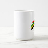 Blitz-schnelle Jamaika-Streifen Kaffeetasse (Mittel)