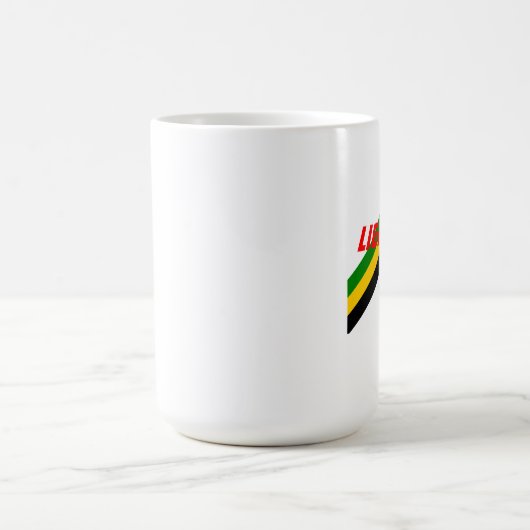 Blitz-schnelle Jamaika-Streifen Kaffeetasse (Mittel)