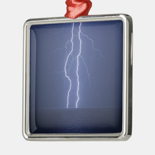 Blitz Silbernes Ornament (Links)