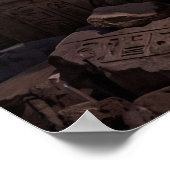 Blitz-Sphinx Geladener Tempel Kunst Poster (Ecke)