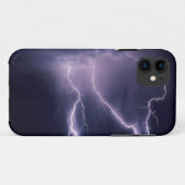 Blitz über Salt Lake Valley, Utah. Case-Mate iPhone Hülle (Rückseite (Horizontal))