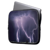 Blitz über Salt Lake Valley, Utah. Laptopschutzhülle (Vorderseite Links)