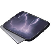 Blitz über Salt Lake Valley, Utah. Laptopschutzhülle (Vorne Knopf)