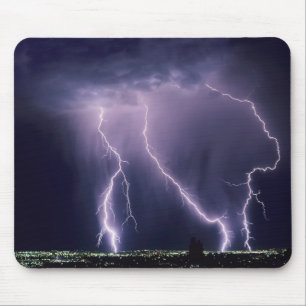 Blitz über Salt Lake Valley, Utah. Mousepad