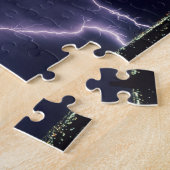 Blitz über Salt Lake Valley, Utah. Puzzle (Seite)