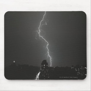 Blitz über Stadt Mousepad