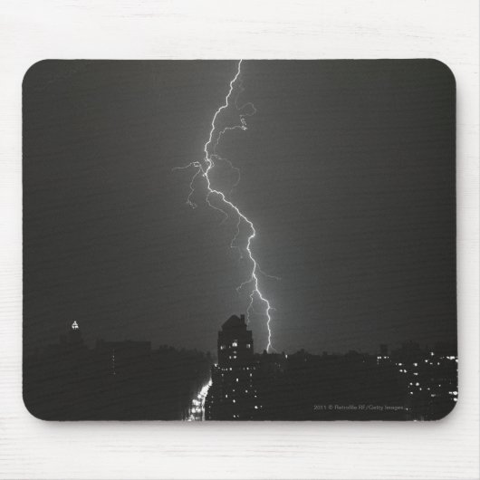 Blitz über Stadt Mousepad (Vorne)