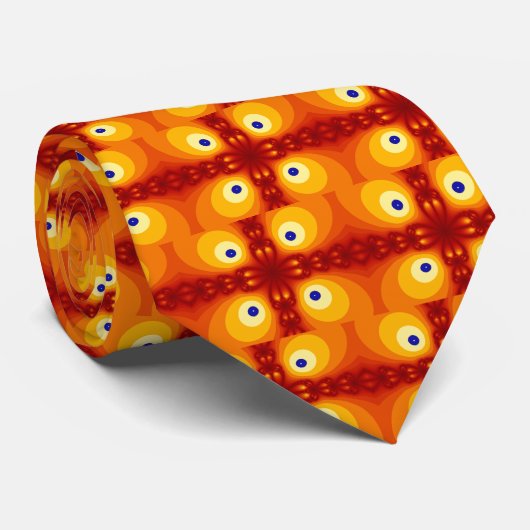 Blitz-Wanzen-Fraktal Krawatte (Gerollt)