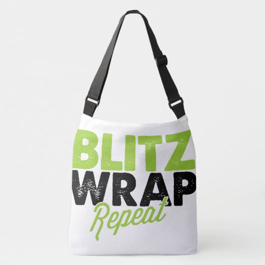 Blitz Wrap Repeat Cross Body Bag Tragetaschen Mit Langen Trägern (Vorderseite)